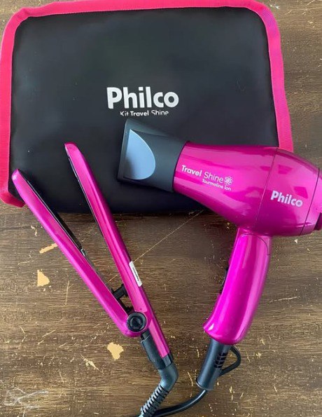 Kit Secador e Chapinha de Viagem - Philco Travel Shine
