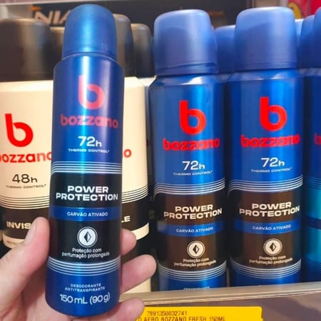 Bozzano Desodorante Aerossol Antitranspirante Masculino Power Protection 150Ml