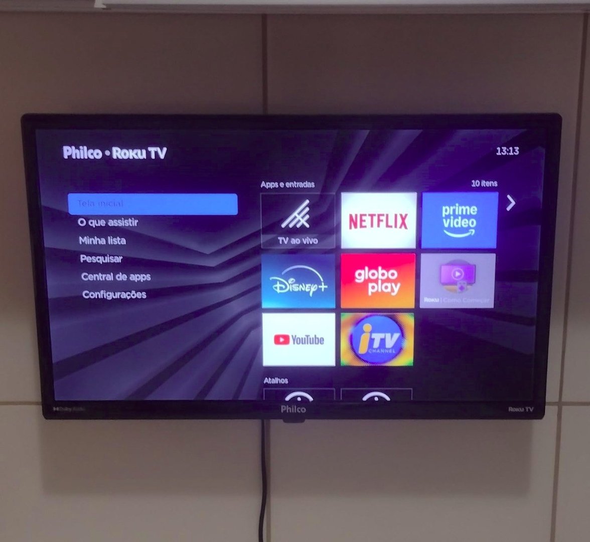 Smart TV 24” Philco PTV24G5YR2CP Roku TV Dolby Audio