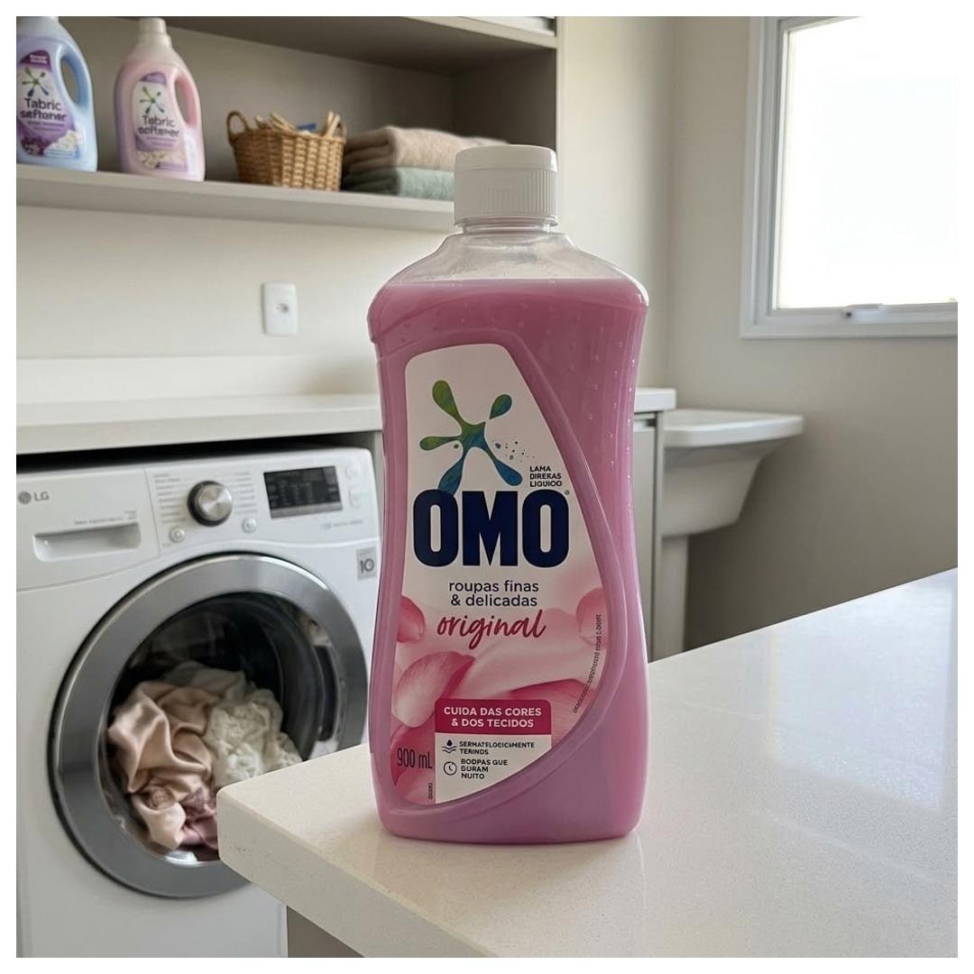 OMO Roupas Finas E Delicadas Original - Sabão Liquido 900Ml