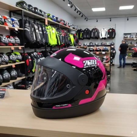 Capacete Motociclista Urbano Fechado Masculino Feminino San Marino Sport Moto 788 Pro Tork...