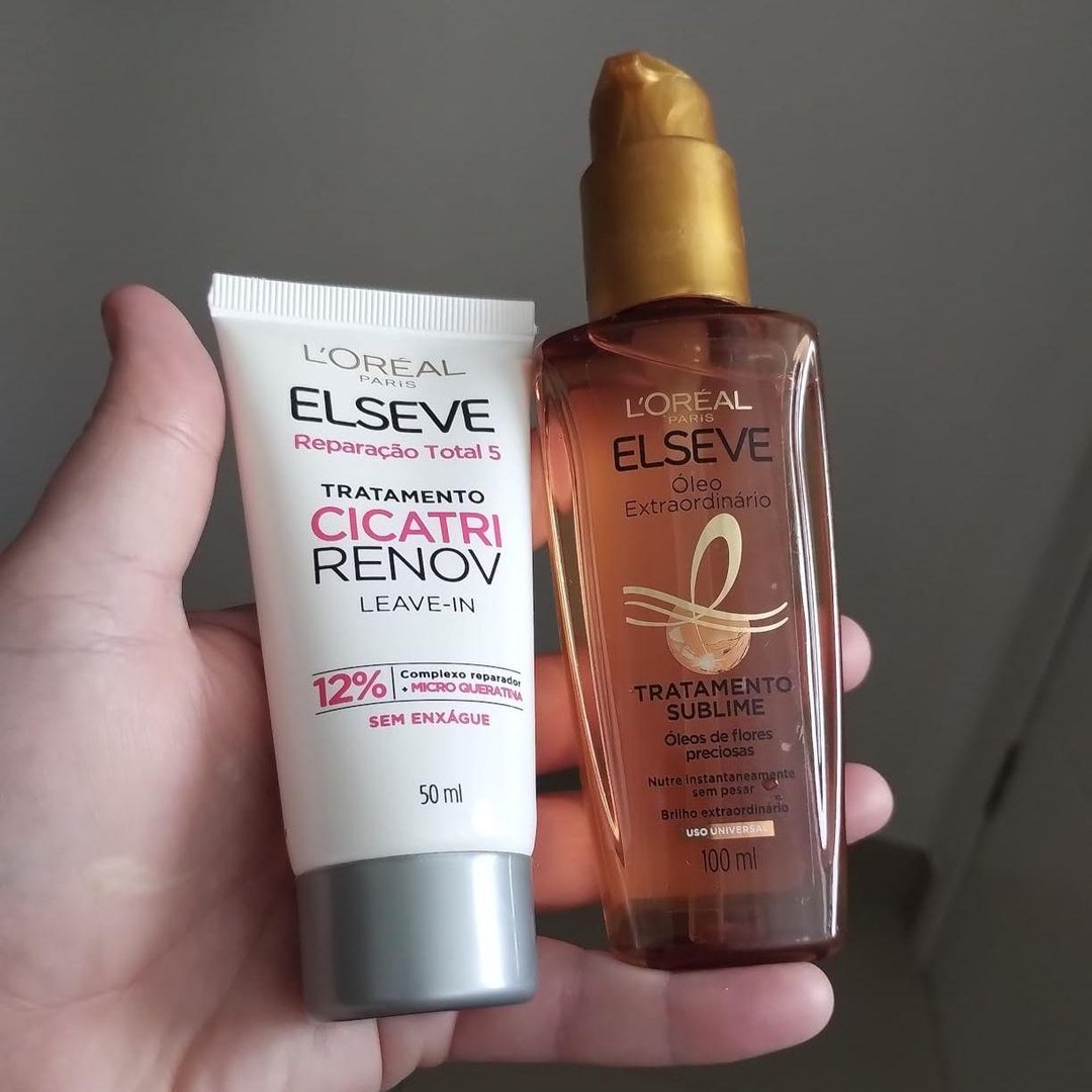 ELSEVE Kit Óleo Extraordinário L'Oréal Paris + Leave-In De Tratamento Cicatri Renov L'Oréa...