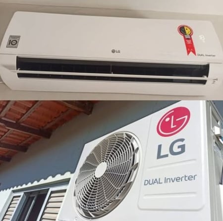 Ar Condicionado Hi Wall LG Dual Inverter Voice AI 9.000 Btus Frio 220v R-32