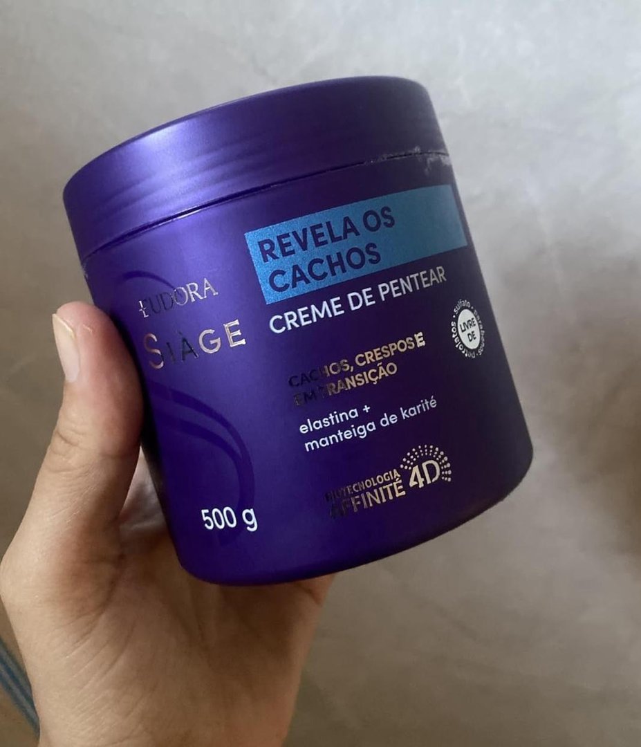 Eudora Creme Para Pentear Siàge Revela Os Cachos 500g