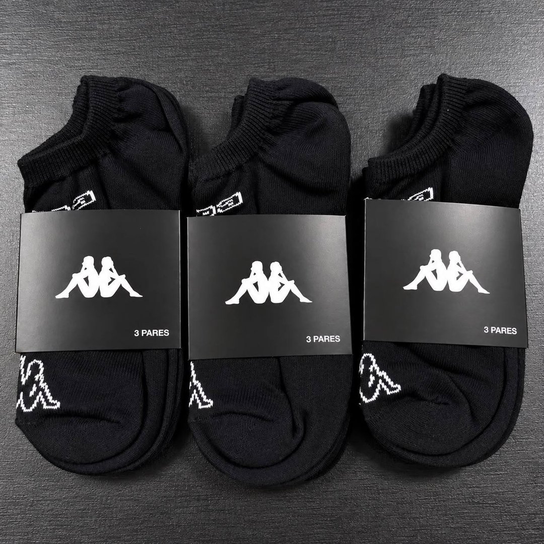Kit 9 Pares Meias Kappa Sapatilha Soquete Invisível