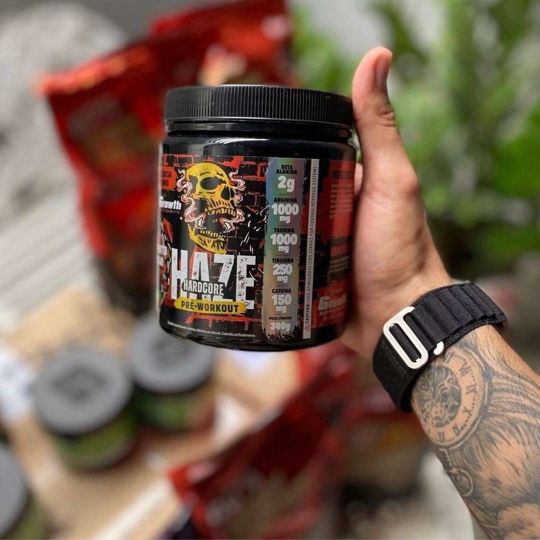 Pré-treino Haze Hardcore 300g Growth Supplements - Limão