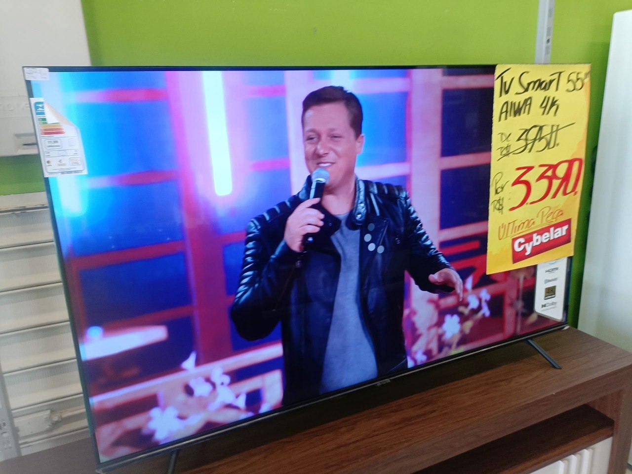 Smart TV 55" Aiwa Android 4k Borda Ultrafina Dolby Vision&atmos Google Assistent Comando d...