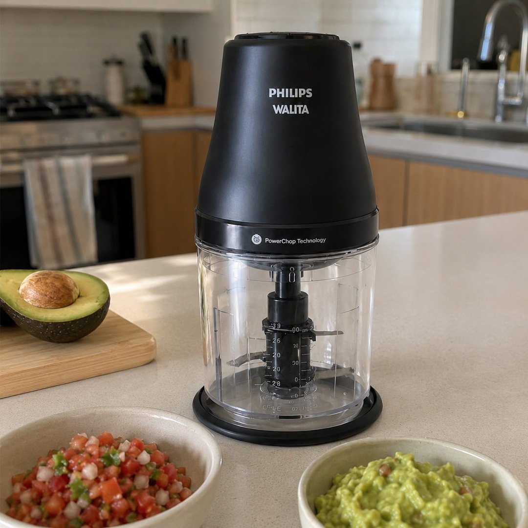 Philips Walita Processador de Alimentos PowerChop 450W, Preto, 110V