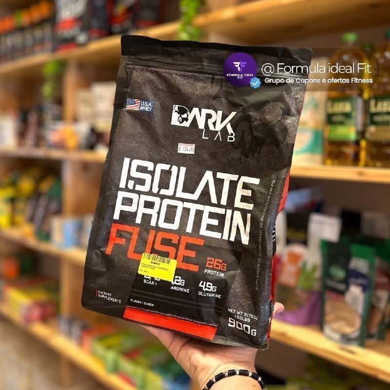Whey Isolate Protein Fuse 900g Dark Lab Sabor Morango