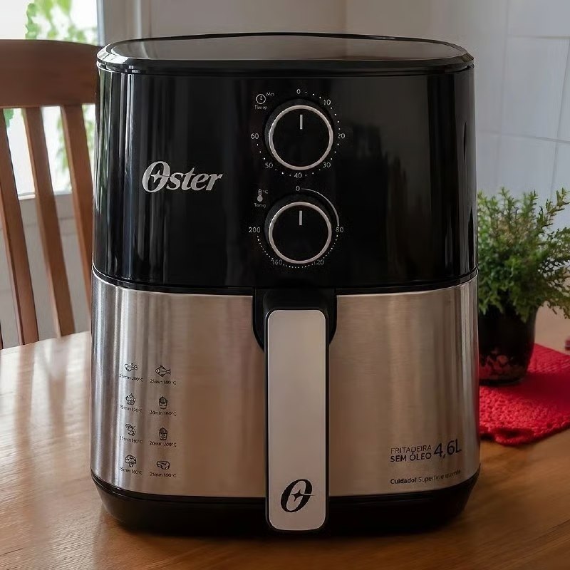 🤓Fritadeira Sem Óleo Oster 127V - OFRT520, PRETO
