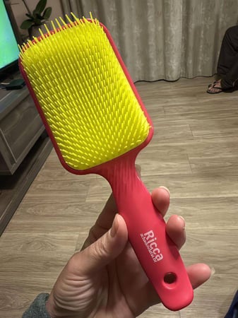 Ricca Escova Raquete Flex Pink