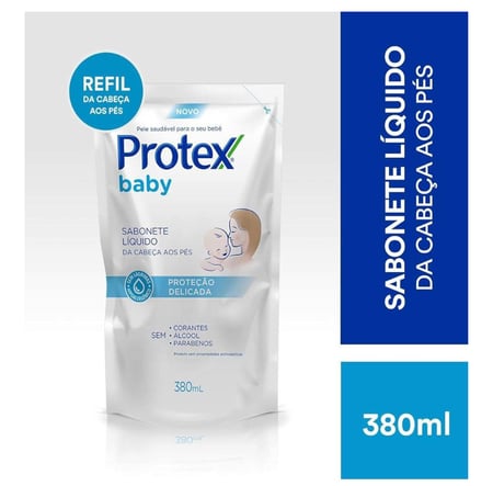 Sabonete Líquido Bebê Protex Baby Delicate Care 380ml
