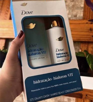 Kit Dove Hidratacao Hialuronico Shampoo 350ml + Condicionador 175ml