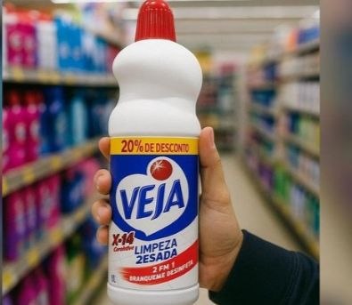 Veja Limpador para Limpeza Pesada Cloro Ativo 2 em 1 - 1L