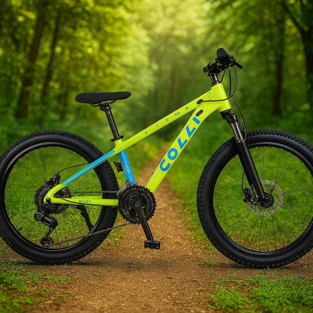 Bicicleta Colli Siena Aro 26'' Quadro Alumínio 17'' Amarelo Neon 21 Marchas Freio a Disco ...