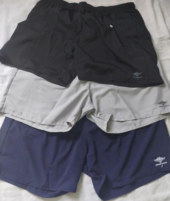 Kit 3 Shorts Arraia Maori Bermuda Praia Tactel Plus Size Masculina Tam. G1/G2/G3 - 7 cores