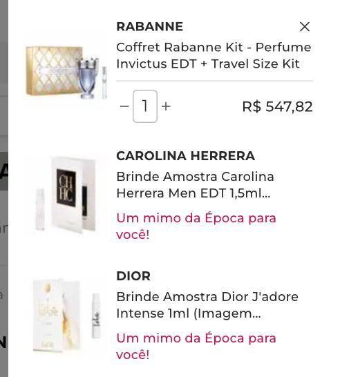 Coffret Rabanne Kit - Perfume Invictus EDT + Travel Size Kit