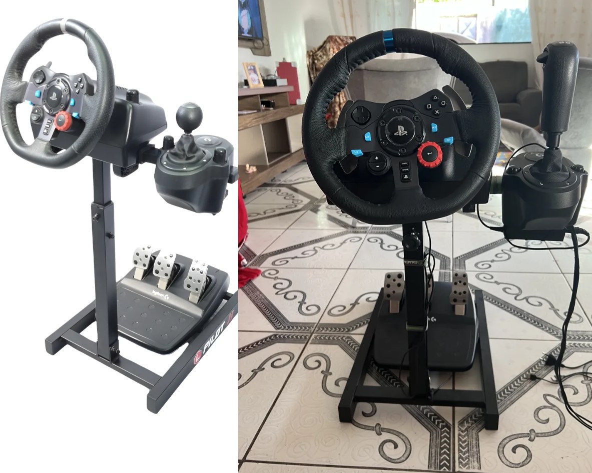 Suporte Cockpit Para Volante Logitech G27 G29 Simulador.