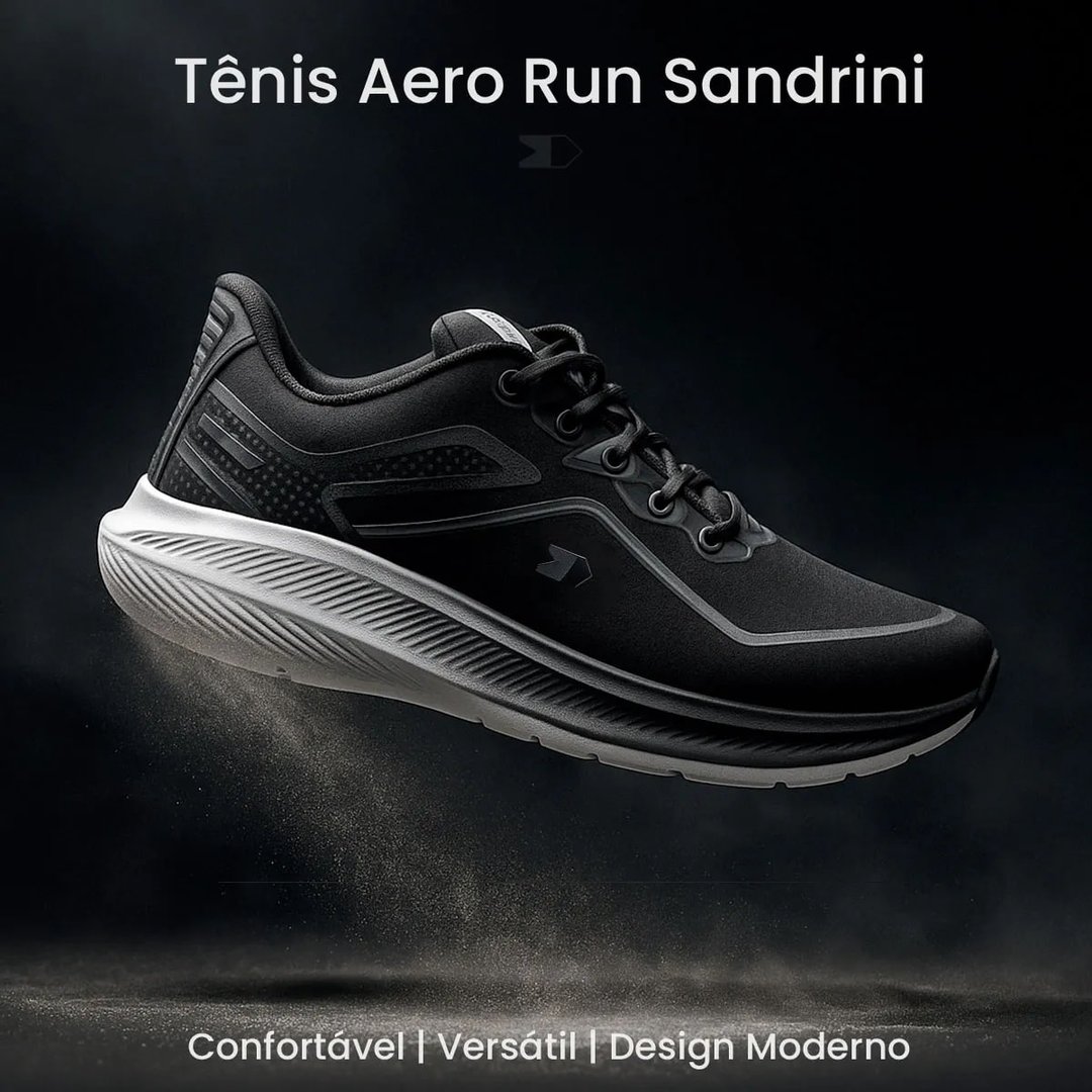 Tênis Sandrini Masculino Aero Run Academia Caminhada Treino