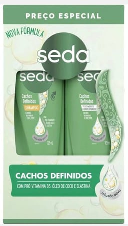 Shampoo e Condicionador Seda Cocriações Cachos Definidos 325ml