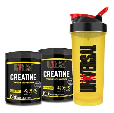 Suplemento Em Pó Creatina Universal Nutrition Aminoácidos Creatina Monohydrate Pote De 200...