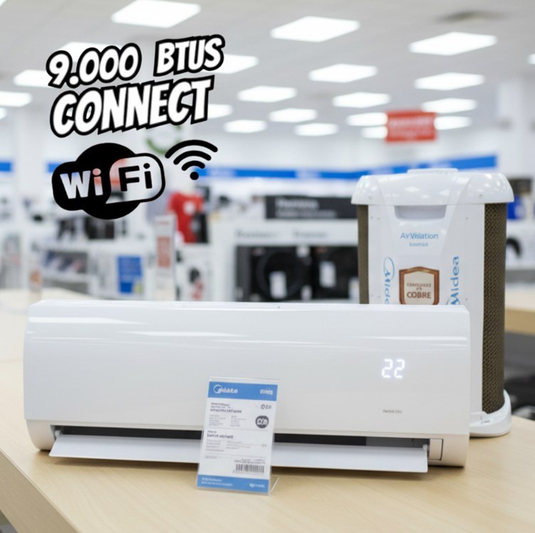 Ar Condicionado Split Hi Wall Midea Airvolution Lite Inverter 9.000 Btus Frio 220v R32