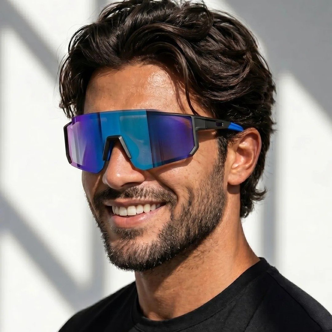Óculos De Sol Unissex Estilo Esportivo Para Treino Praia Top