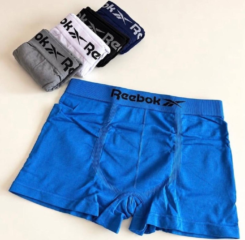 Kit 6 Cuecas Boxer Reebok Classic Microfibra Sem Costura