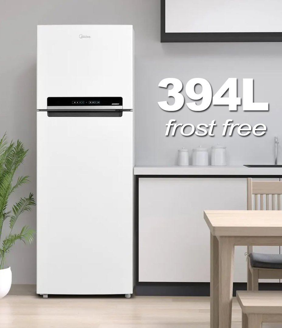 Geladeira/Refrigerador Midea Frost Free Duplex Branco 394L RT533