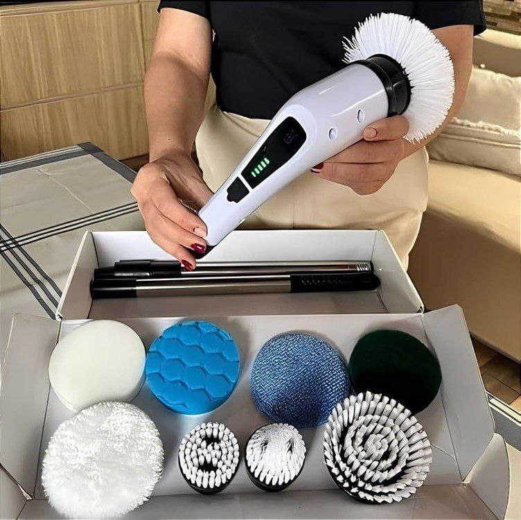 Deckcasa Escova Elétrica De Limpeza Jy-6010 Branco Unidade 1