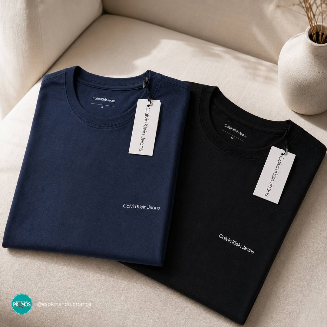 Kit 3 Camisetas Calvin Klein | Masculina