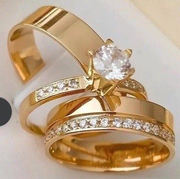 Par De Alianças Em 6mm Noivado Casamento Banhada Ouro 18k 