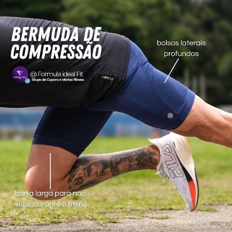 Bermuda De Compressão Masculina Flow
