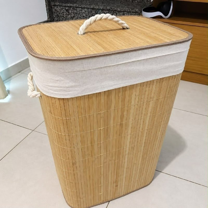 Vittak Cesto De Roupa Bambu 72 Litros
