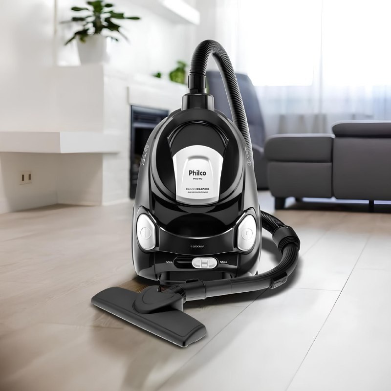 Aspirador Philco 1800w 2.2l Super Silencioso Pas70 Preto 110v