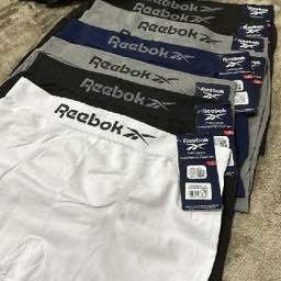 Kit 6 Cuecas Boxer Reebok Microfibra Sem Costura Original