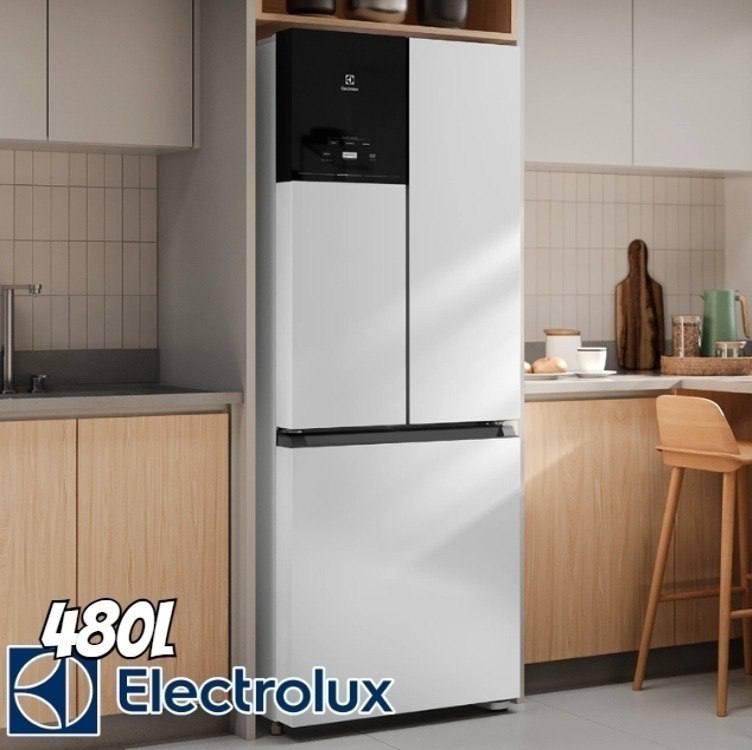 Geladeira Electrolux Frost Free Inverter 484L Efficient AutoSense 3 Portas Branca (IM7)