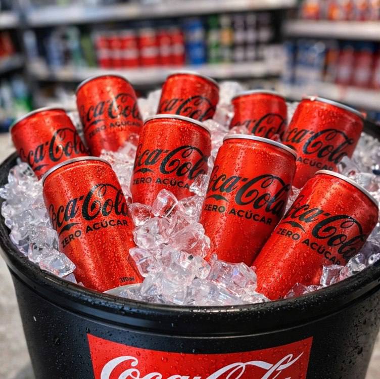 Pack de Coca Cola Sem Açúcar Lata 310ml 6 unidades