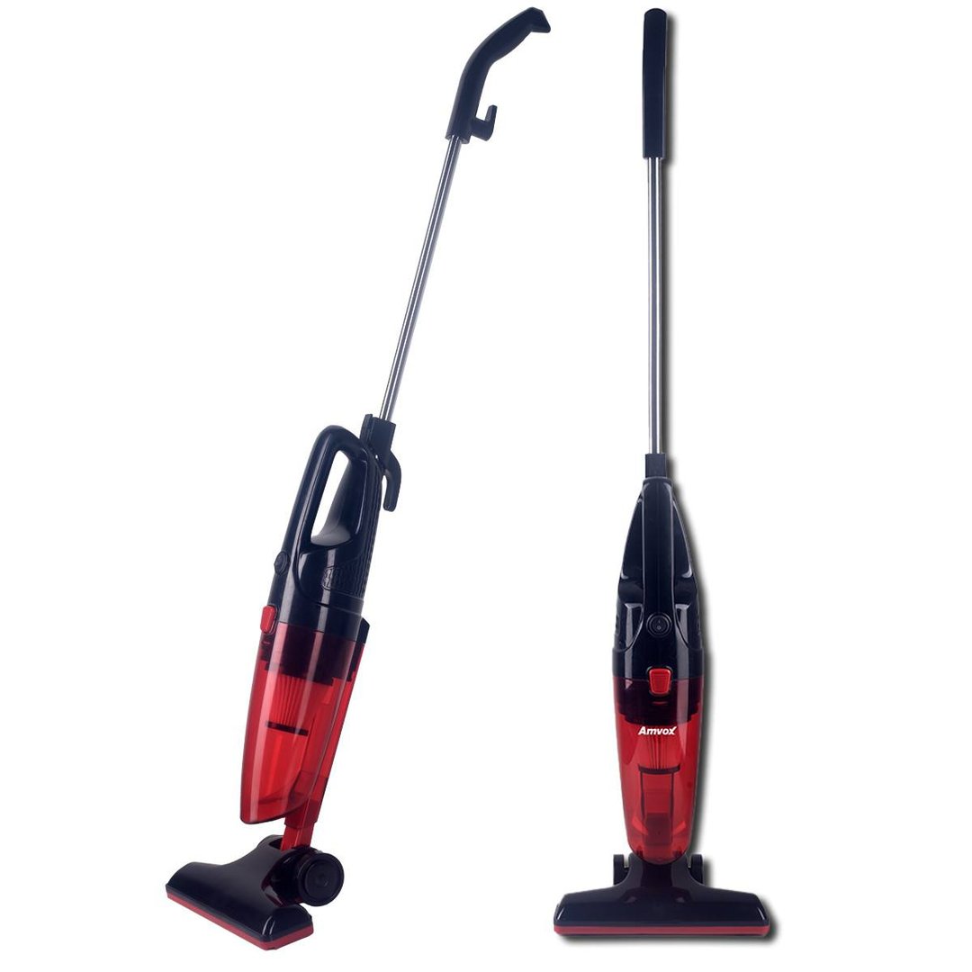 Aspirador De Pó 2 Em 1 Vertical Mão Portátil Com Fio 1100w Amvox Asp 1101 Vermelho/preto 127v