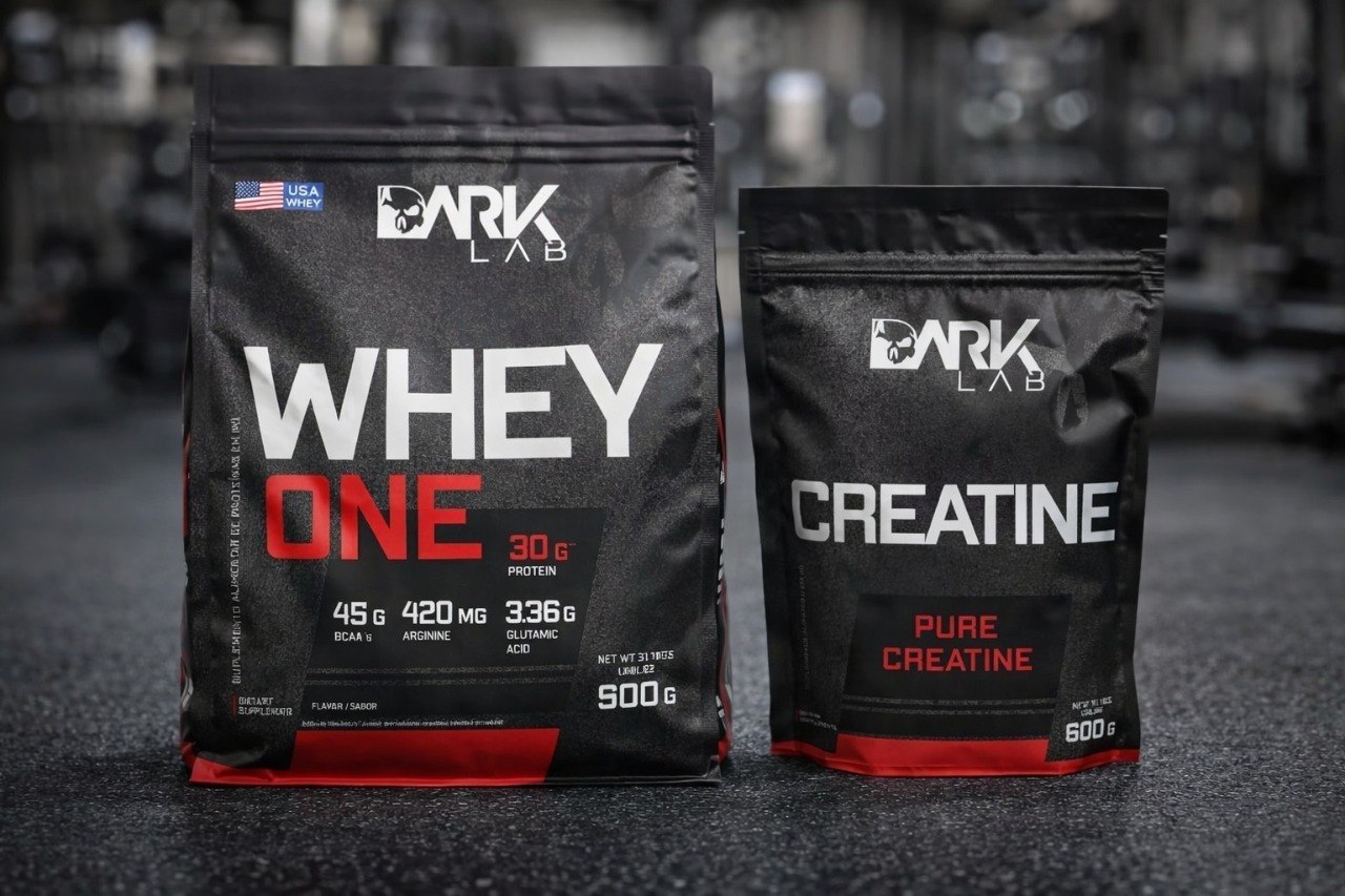 Kit Whey Protein 900g  + Creatina Monohidratada 600g Dark Lab
