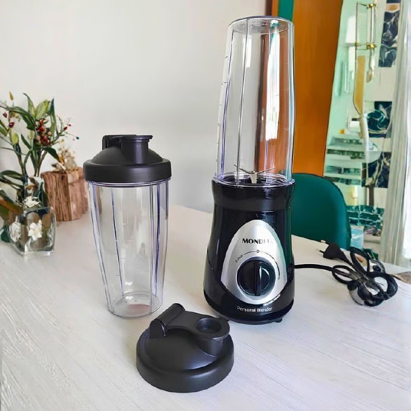 Personal Blender, Mondial, Preto/prata, 500W DG-01