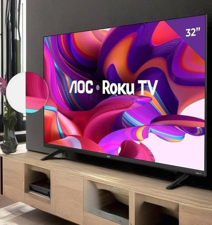 Smart Tv 32 Polegadas Hd Roku Tv 32s5135/78g Preta Aoc
