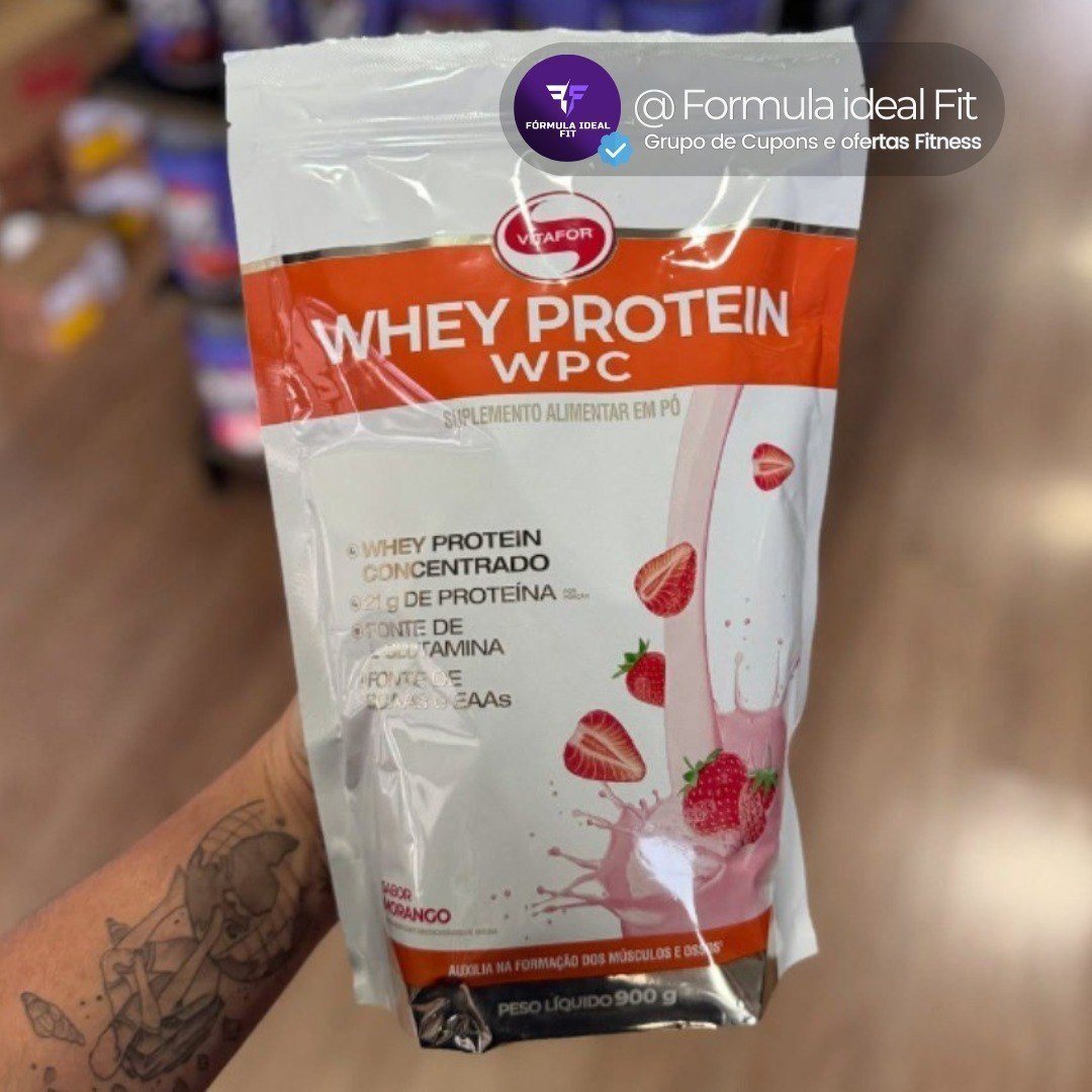 Whey Protein Wpc - Pouch 900g Mousse De Maracujá - Vitafor