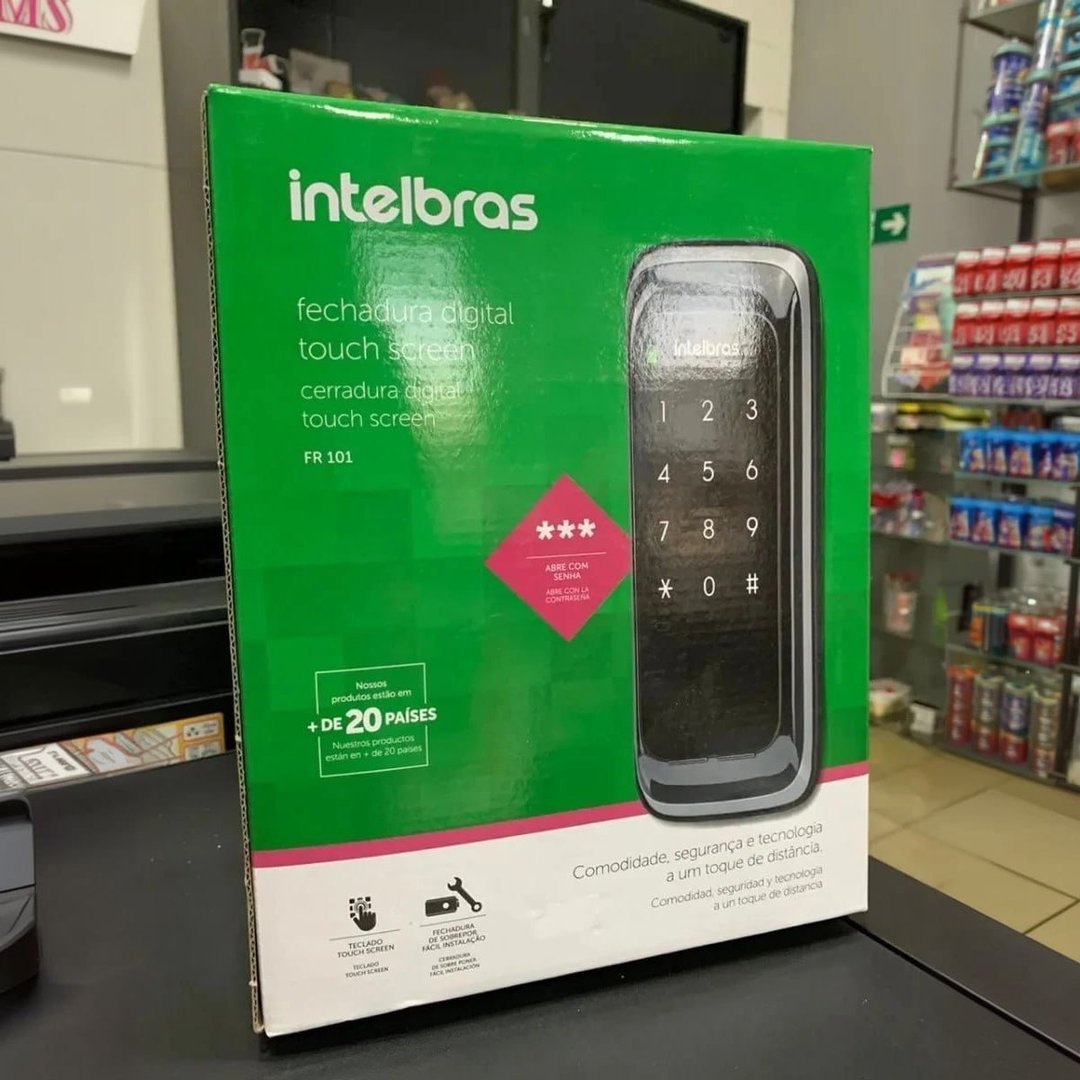 Fechadura Digital Intelbras Fr101 Preto