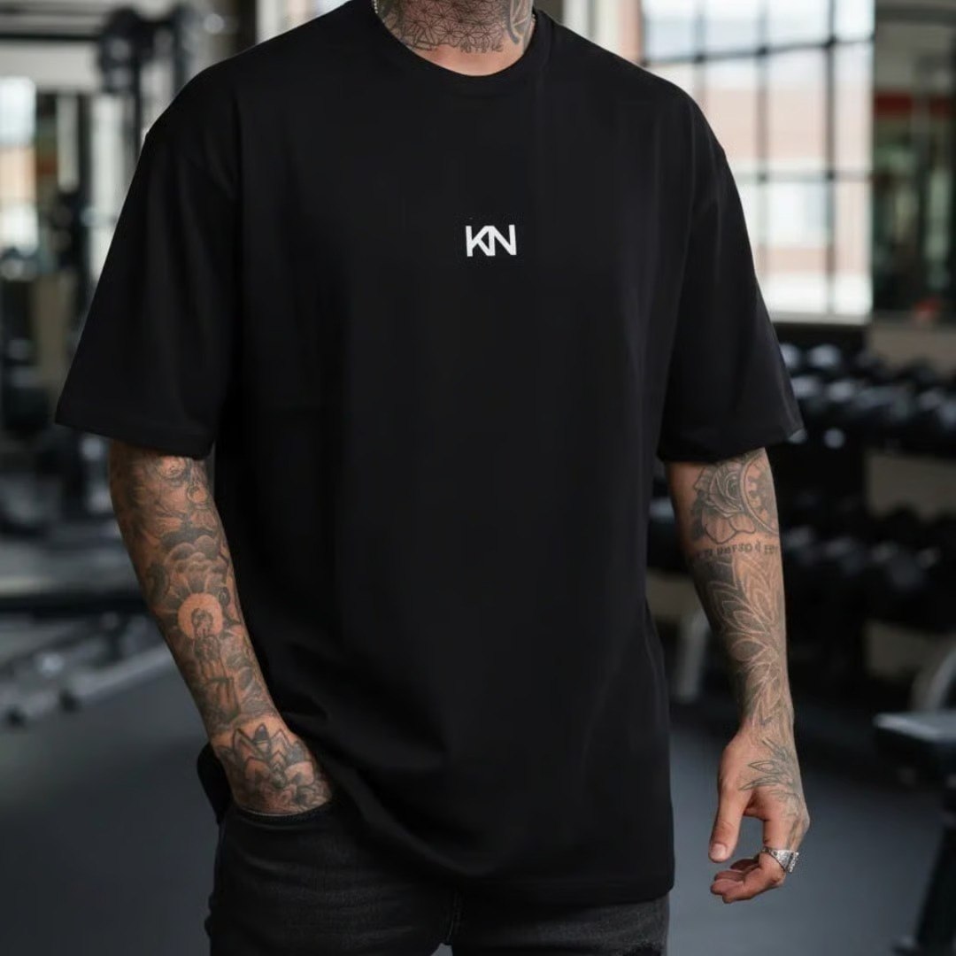 🤓Camiseta Masculina Oversized Básica Academia Street Koenig