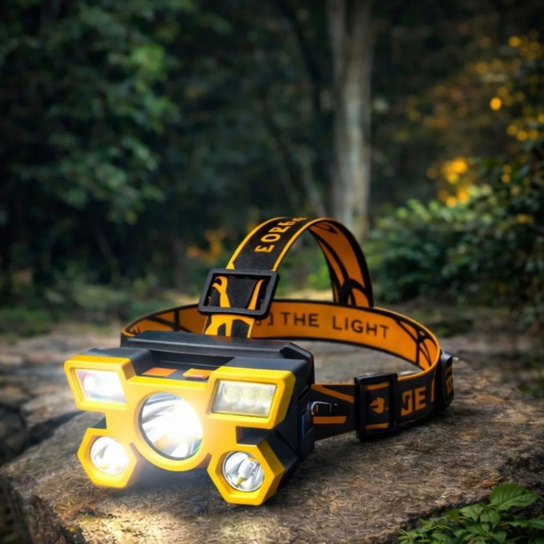 Lanterna De Cabeça Farol Led Forte Potente Recarregável Usb Ajustável Cor Da Luz Branca Of...