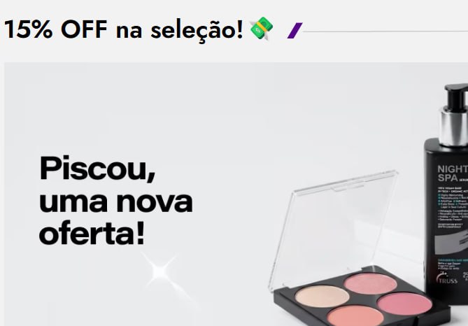 15% OFF na seleção!💸