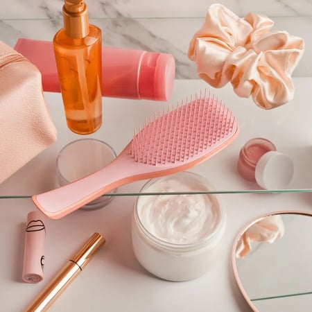 Escova The Ultimate Detangler Naturally Curly Mango Rosa Tangle Teeze