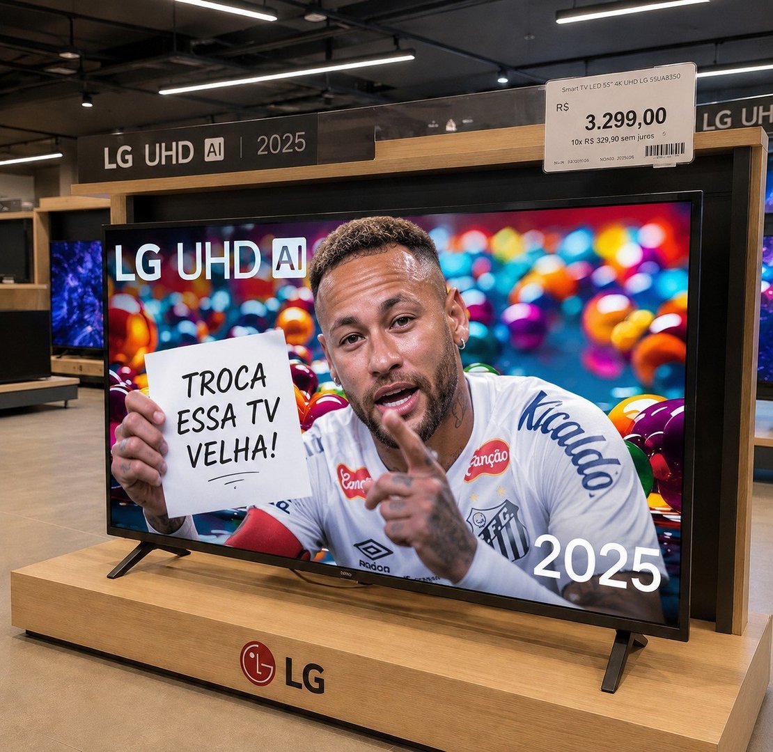 Smart TV LG UHD AI UA75 50 polegadas HDR10 Pro Processador α7 AI Ger 8 webOS 25