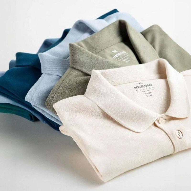 Camisa Polo Básica Masculina Manga Curta Em Piquet Hering